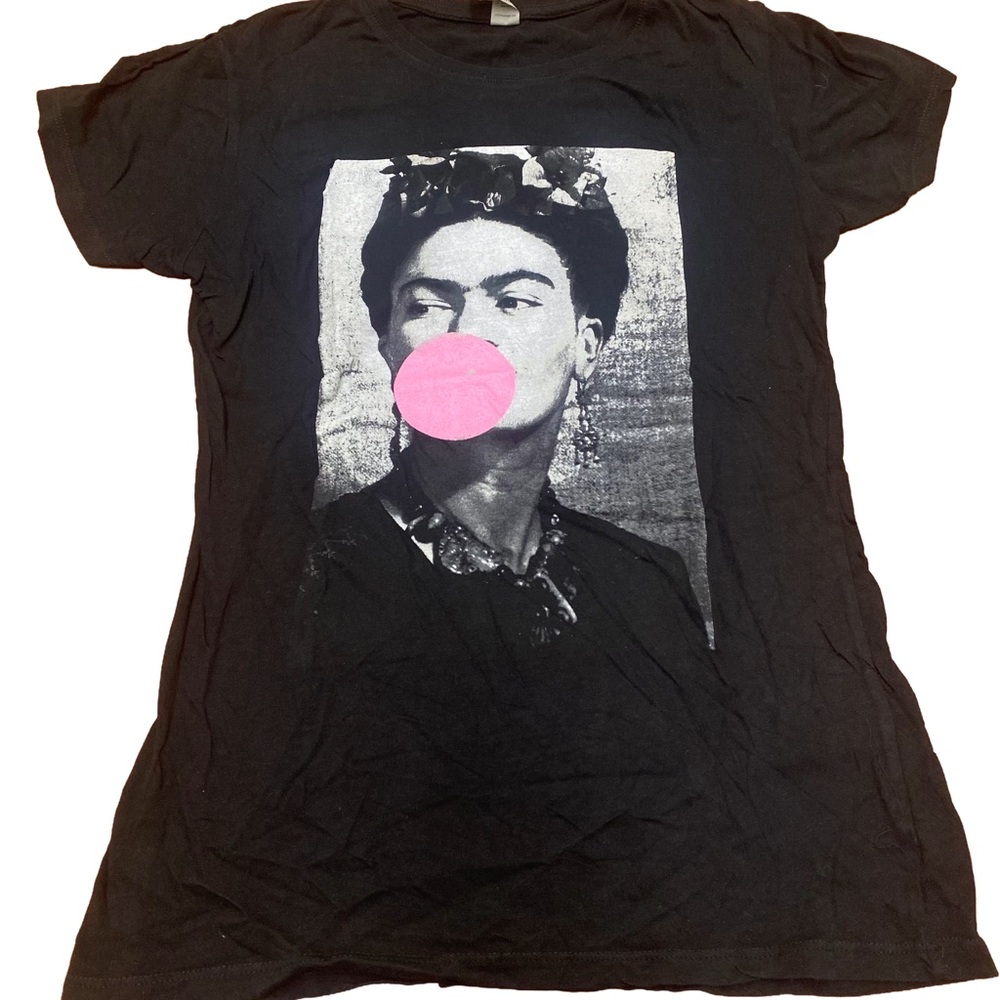 Frida Kahlo Retro Bubble Gum 90’S T Shirt Retro Size XL See Exact Measurements